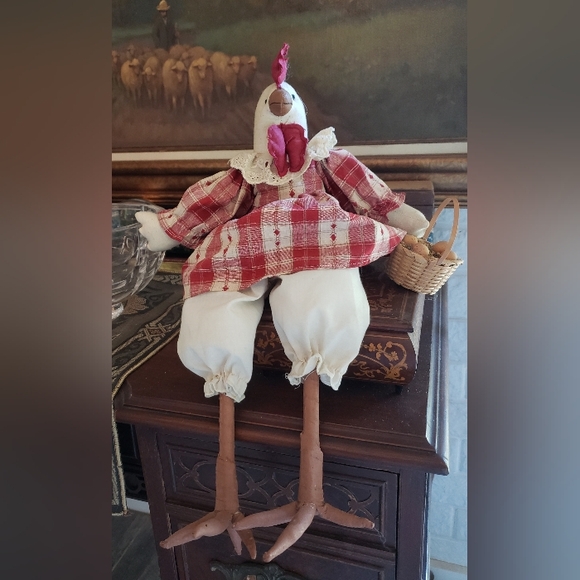 Chicken Doll, Decorative, Vintage - Picture 2 of 9